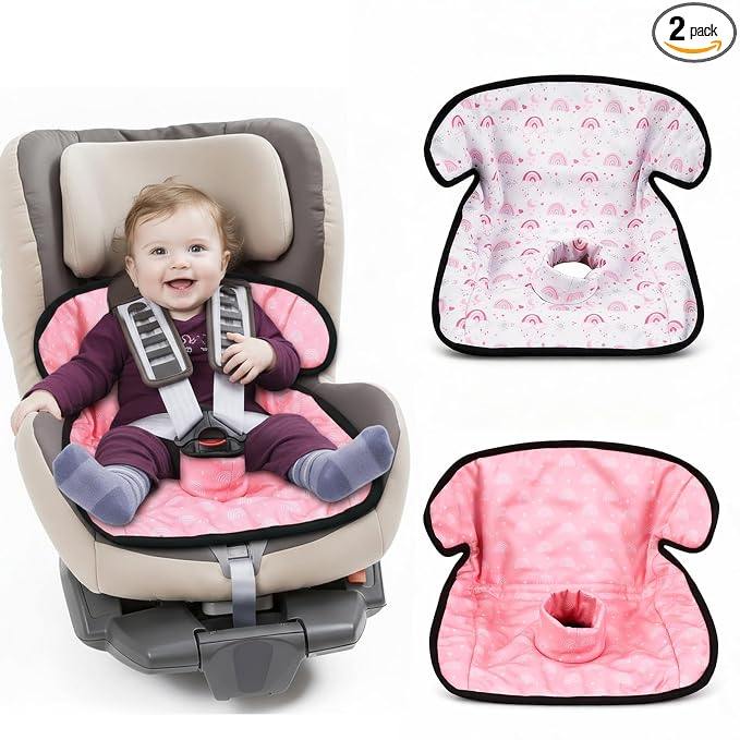 HunnmingRe 2 Pack Boho Car Seat Protector for Potty Training Waterproof Piddle Pad Cover from Spillages Nappy Leaks Toilet Training Anti Slip Backing Strollers Carseat Liner for Toddlers Babies