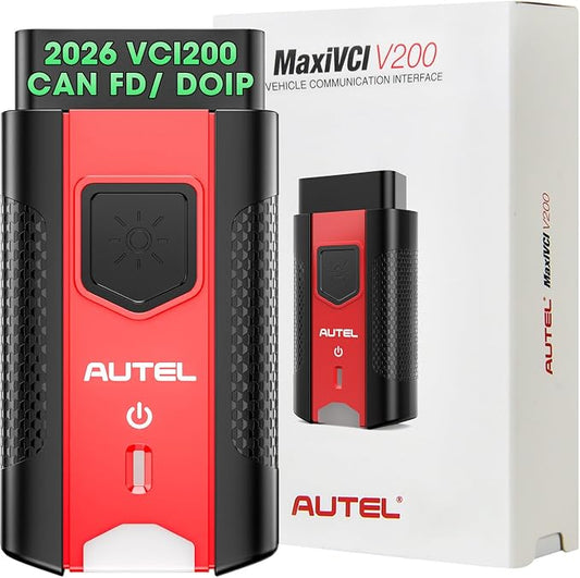 Autel MaxiVCI VCI200 V200 Wireless Dongle, 2026 VCI 200 OBD2 Connector Adapter, 2.0 of V150 VCI100 V100 Car Communication Interface, for MK900BT MP900BT MS906 PRO MS906MAX MS906 PRO-TS KM100 BT608 etc
