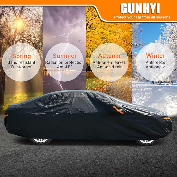 GUNHYI 7 Layer SUV Car Cover Custom Fit Acura MDX (2007-2025) Waterproof All Weather, Heavy Duty Outdoor Snow Sun Rain Uv Protection (Ships from US Warehouse, Delivery 3-8 Days)