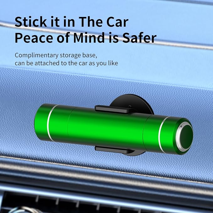 HHXS 2 Pack Window Breaker Seatbelt Cutter Car Window Breaker Safe Hammer Emergency Escape Tool, Glass Breaker Car Escape Tool Life-Saving Emergency Artifact(Green)