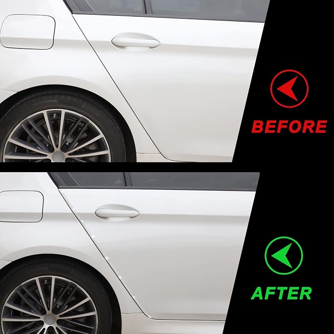 TOMALL Bling Car Door Guard Crash Bumper Crystal Anti-Scratch Strip Sticker Crystals Car Door Bumper Protector Accessory DIY for Interior and Exterior Decoration Styling Accessories White