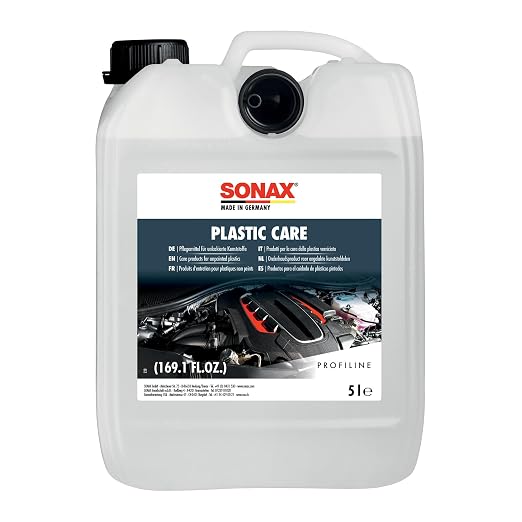 SONAX Profiline Plastic Care – Professional Interior & Exterior Plastic Protectant for Car Plastic Trim, Engine Dressing, and Other Plastic Surfaces | 5L
