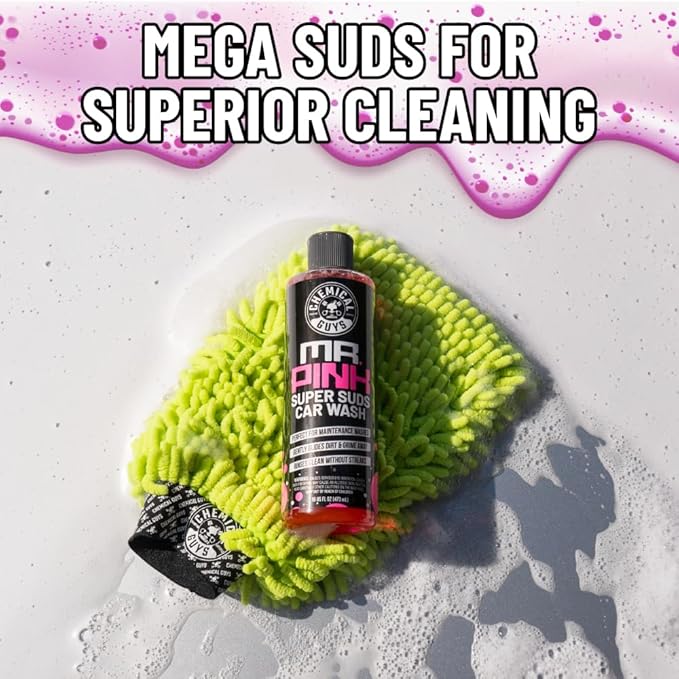 Chemical Guys, Mr. Pink Foaming Car Wash Soap, Foam Cannon, Candy, 32 oz