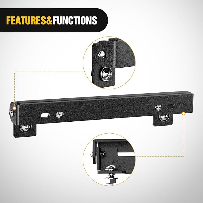 Nilight Universal Flip-Up Plate Frame for 10" Hawse Fairlead Mount Front License Bracket Holder Relocation Bumper Winch Mount Roller Fit for Most Pickup Trucks Off-Road Cars SUVs