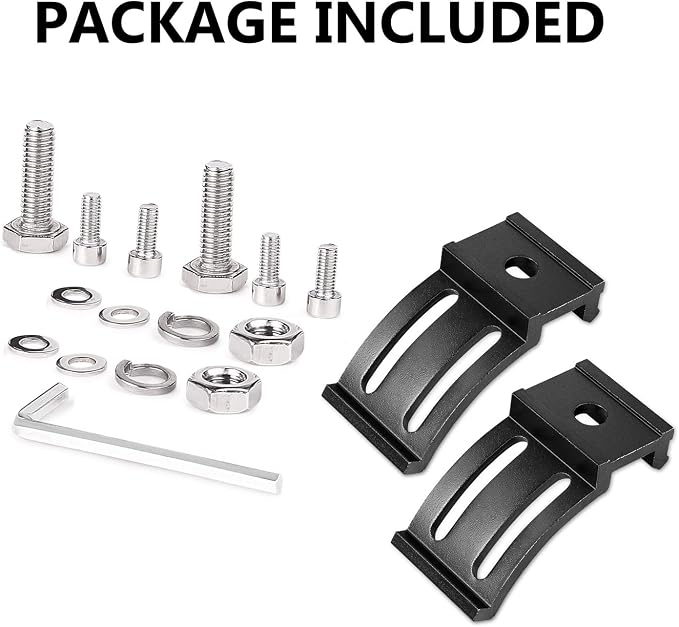 Mounting Brackets for LED Lights, Muto-Beam 2PCS Universal Adjustable Base Brackets for LED Pods Light Bars Bracket for Truck Driving Light Bracket for UTV ATV Car Fog Light