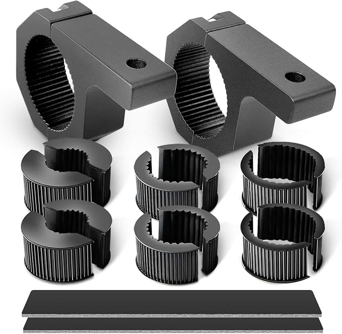 Nilight 12 Inch 72W LED Light Bars Spot Flood Combo Off-Road Light Mounting Bracket Horizontal Bar Tube Clamp with Off Road Wiring Harness, 2 Years Warranty (Pack of 6)