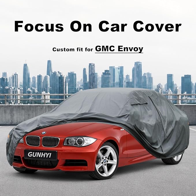 GUNHYI Premium Car Cover Custom Fit BMW 1-Series Coupe/Sedan, 16 Layers Heavy Duty Car Cover Waterproof All Weather with Zipper Door for Sun Rain Snow Dust Uv Protection