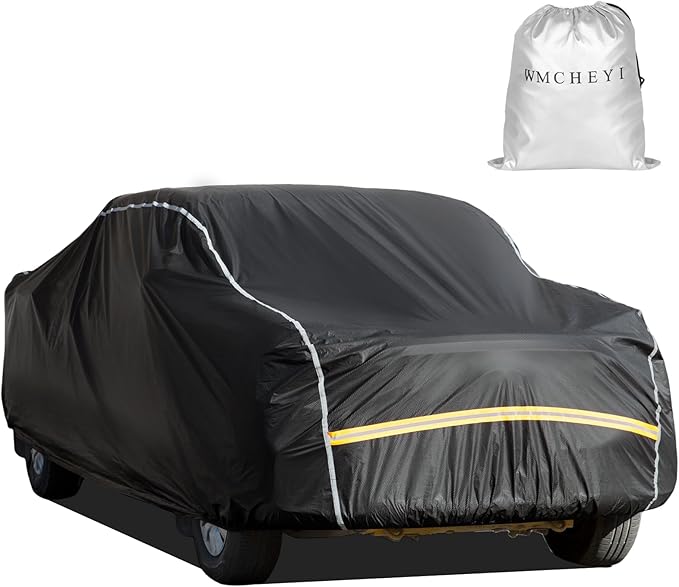 Pickup Truck Cover Waterproof All Weather, Outdoor Sun UV Rain Pickup Protection, 6 Layer Heavy Duty Truck Cover, Length Up to 246 Inch(246"*79"*78")