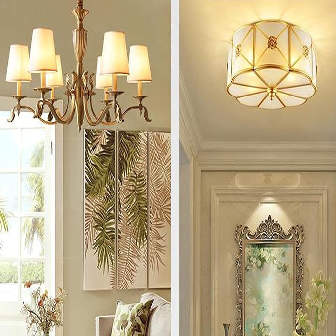 E12 3W LED Light Bulbs G50/G16.5 Globe Light Bulbs 30 Watt Equivalent Warm White 3000K E12 Candelabra Base Glass Round Vanity Light Bulbs for Mirror Makeup Bathroom, 6 Pack