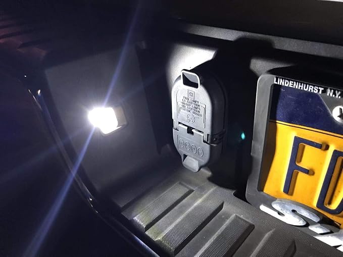 iJDMTOY OEM-Fit 3W Full LED License Plate Light Assembly Kit Compatible With Chevrolet Silverado Colorado GMC Canyon Sierra 1500 2500 3500 Truck, Powered by 15-SMD Xenon White LED Diodes