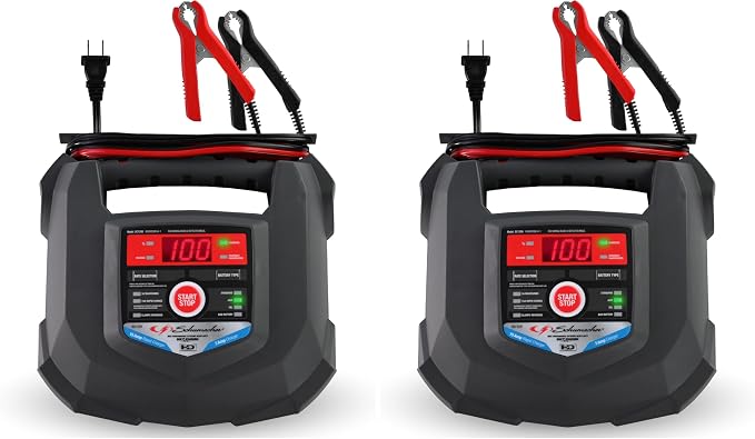 Schumacher Electric Car Battery Charger and Maintainer SC1280 4-in-1, 15 Amp, Fully Automatic for 6v and12v Automobile Batteries - Ideal for Motorcycles, Cars, Trucks, SUVs, Marine Batteries, and More