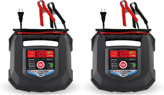 Schumacher Electric Car Battery Charger and Maintainer SC1280 4-in-1, 15 Amp, Fully Automatic for 6v and12v Automobile Batteries - Ideal for Motorcycles, Cars, Trucks, SUVs, Marine Batteries, and More