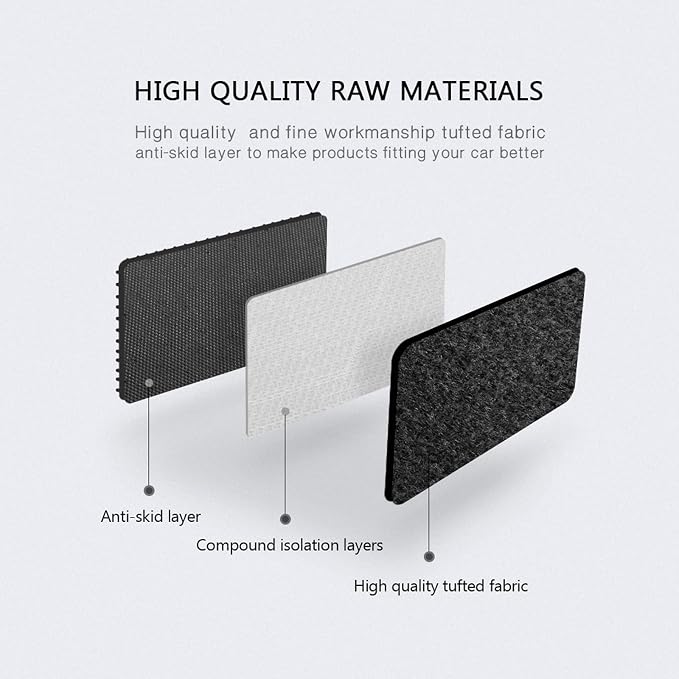 Fit 2019-2025 Nissan Altima 4DR Nylon Floor Mats OEM Fitment Style Black | IKON MOTORSPORTS, Driver Passenger Car Carpets, Front Rear 4PCS Full Set