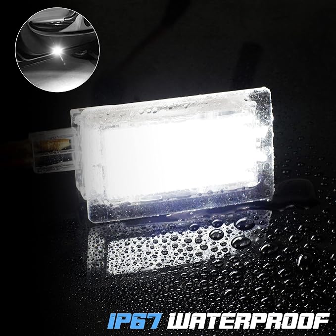 NDRUSH LED Car Door Light Puddle Lights Performance Courtesy Shadow Light Compatible with 2011-2017 Chrysler 200 2005-2020 Chrysler 300 2008-2014 Dodge Avenger 2008-2020 Challenger 2006-2020 Charger