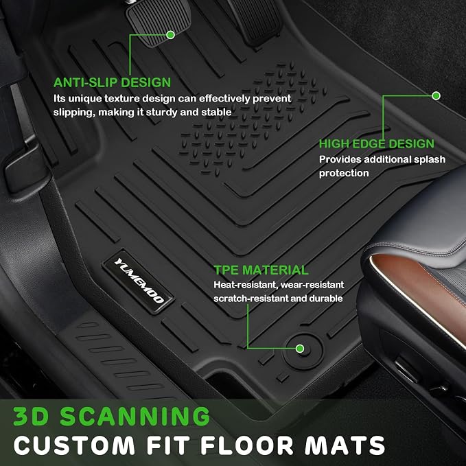 Floor Mats for 2026 2025 Kia K4 Sedan Upgrade Trunk Mat All Weather Floor Liners TPE Rubber Cargo Liner Fit for 2025 2026 Kia K4 Anti-Slip Full Set Automobile Mats Accessories