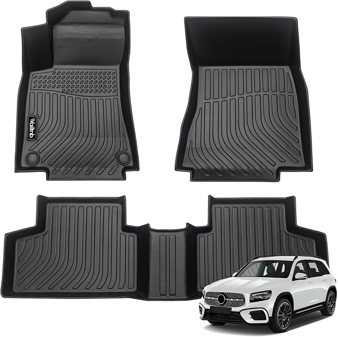 Wailtnb-Mats for Mercedes Benz GLB 2020-2026 Mercedes Benz GLB250 / GLB35 AMG 2020-2026 Floor Mat All Weather Floor Liner Car Mat for GLB Custom Fit Automotive Accessories