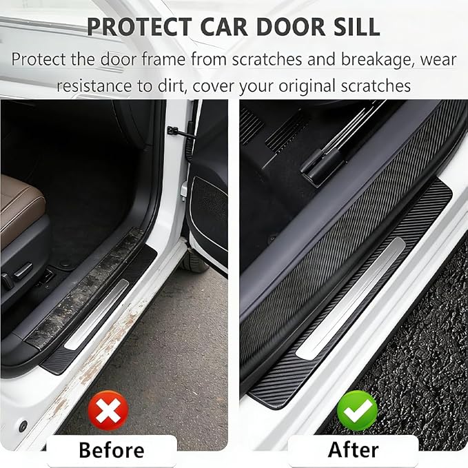 Car Door Protection Kit,Includes Car Door Edge Guards,Car Door Handle Protector,Car Door Sill Protector,Full Set for Cars Trucks SUVs,Scratch Protection.