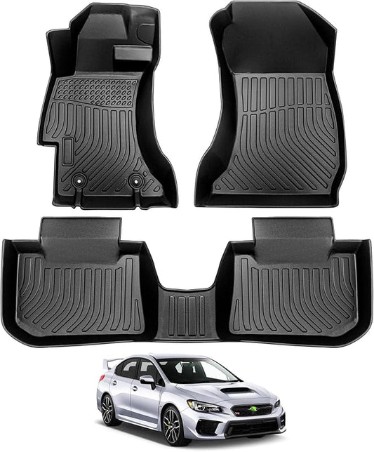 Floor Mats for Subaru WRX/WRX STi 2015 2016 2017 2018 2019 2020 2021, All Weather Floor Liner for WRX Accessories, Heavy Duty Waterproof