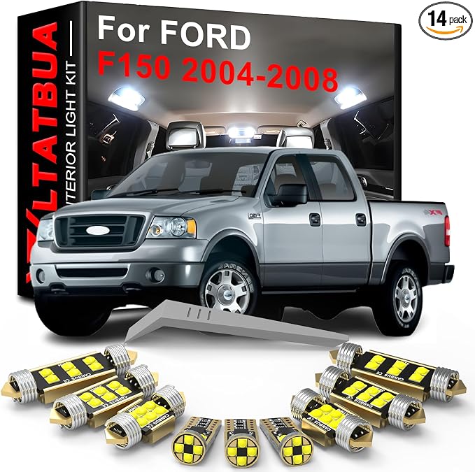 LED Interior Light Kit Package Replacement for FORD F-150 F150 2004 2005 2006 2007 2008