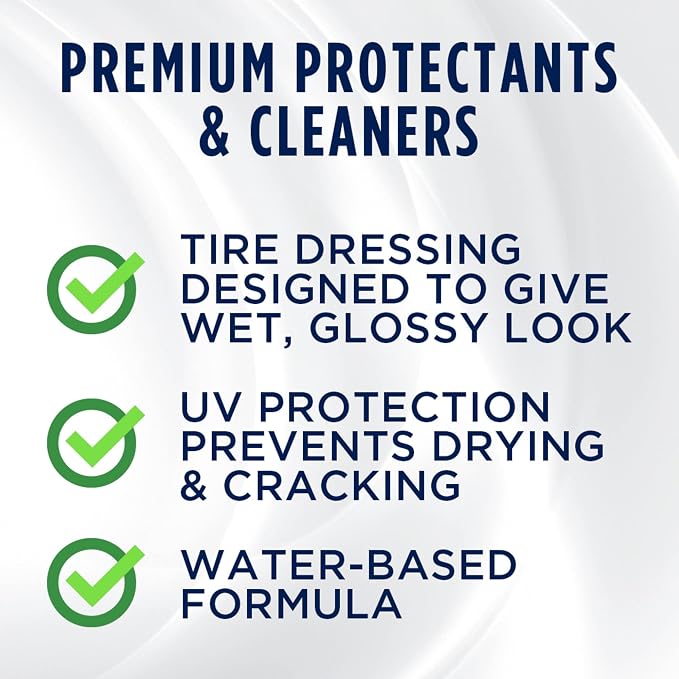 303 Products High Gloss Tire Shine And Protectant - Long Lasting, Water Based Formula - Lasts For Weeks - No Harmful Silicones - Lasts Weeks Not Days, 16 fl. oz. (30395CSR) Packaging May Vary | Water-based tire shine delivers long-lasting gloss without...