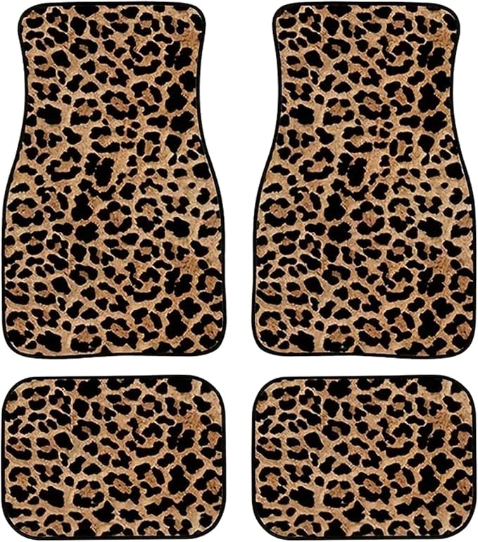 Car Floor Mats Non-Slip Automotive Floor Mats All-Weather Front Rear Car Floor Foot Mat Sets of 4 Pieces Foot Mats Rugs Carpet for Car Trucks SUV Sedans (NO.32)