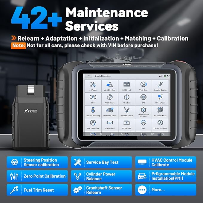 XTOOL D8W Wireless Bidirectional Scan Tool, AI-Assisted OBD2 Scanner with Topology, 3-Year Updates, ECU C0ding, PMI, 42+ Resets, Full Diagnostic Scanner for Car, Crankshaft Relearn, FCA/CAN FD/DoIP
