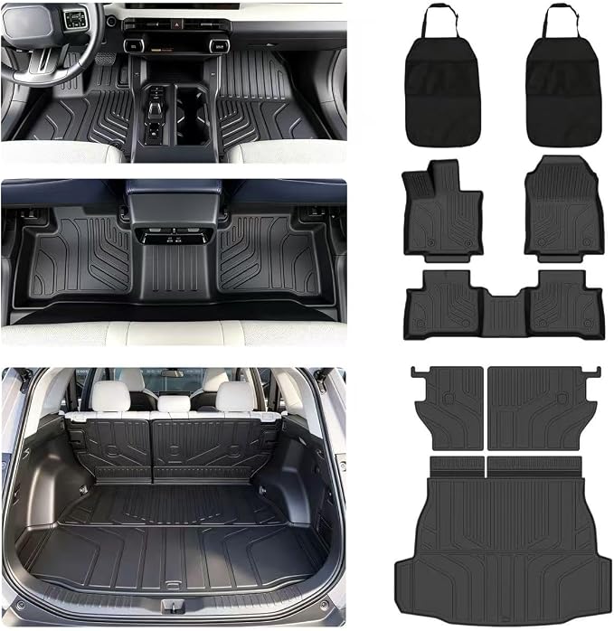 Floor Mats&Cargo Liner for 2026 Toyota RAV4 Hybrid,(Suitable for Hybrid Version) Full Set Car Floor mats with Cargo Liner,All Weather TPE Accessories for 2026 RAV4