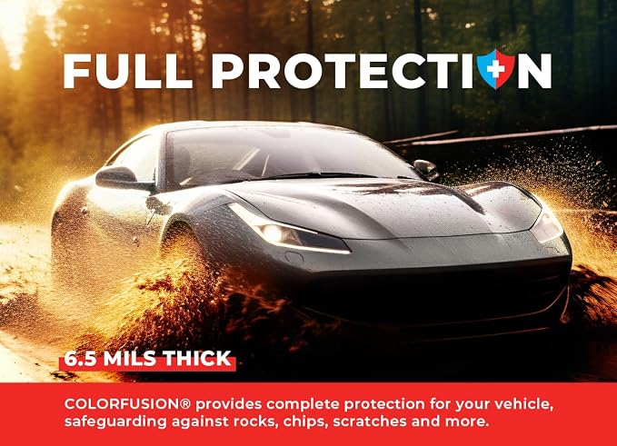 ColorFusion PPF by VViViD, Gloss GT Silver Dry Apply PPF Vinyl Car Wrap Roll 60ft x 5ft