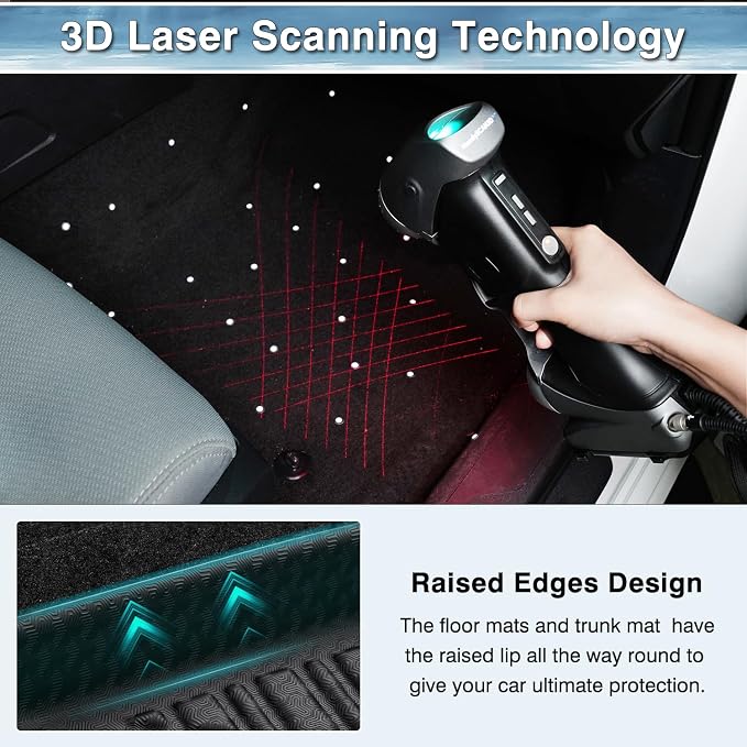 Mixsuper Custom Fit Floor Mats for Mercedes-Benz GLC 2023-2026 All Weather Floor Liners Front and Rear Row Set Black