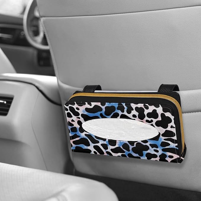Visor Automotive Tissue Holder Cow Car Sun Visor Tissue Box for Back Seat Car Interior Accessories