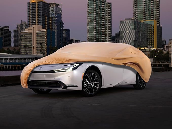 Heavy Duty Outdoor Car Cover Custom Fit for 2010-2026 Toyota Prius,Windproof All Weather Waterproof Sun Rain UV Dust Snow Protection Outdoor Car Covers