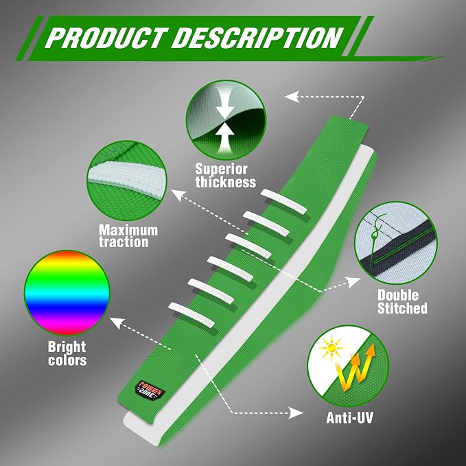 Dirt Bike Seat Cover - White Stripe Universial Seat Cover for Dirt Bike - Motorcycle Motorcross Enduro Seat Covers (Green)