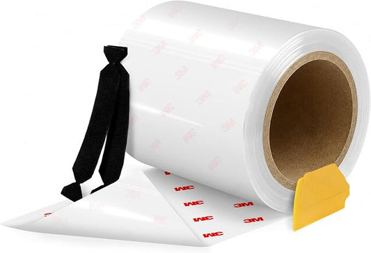 VViViD 3M Clear Paint Protection Vinyl Film 4 Inch Wide Choose Your Size Including Tools (4 Inch x 60 Inch)