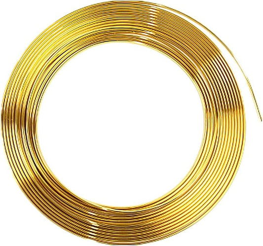 15 Feet Gold Door Front Rear Lip Edge Overlay Molding Guard Protection Decoration Stripe Trim D.I.Y. FIT