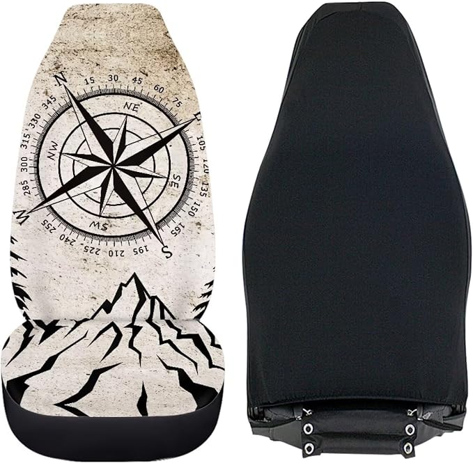 Speedometer Car Front Seat Cover Set Soft Driver Seat Cover Comfort Bucket Seat Covers Full Protection Saddle Blanket Cushion Cover Universal Fit for SUV Truck Sedan,2 Pack