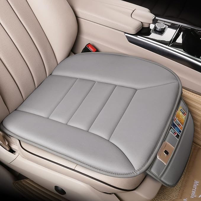 Lofty Aim Car Seat Cushion for Driving, Memory Foam Driver Seat Cushion | Car Seat Cushion for Long Driving, Automotive Seat Cushion for Pain Relief, Car Seat Pillow Fits Most Vehicles, Office, Gray