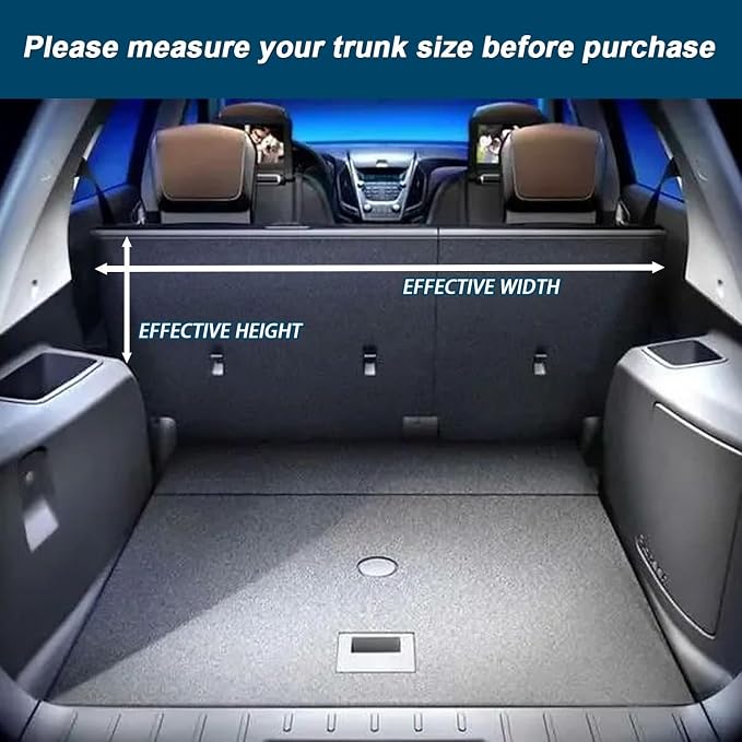 Deluxe Trunk Organizer for Medium or Large Size SUVs & RVs, Backseat Hanging Trunk Organizer, Waterproof Collapsible Car Storage Bag with 6 Pockets, Reinforced No-Sag Design