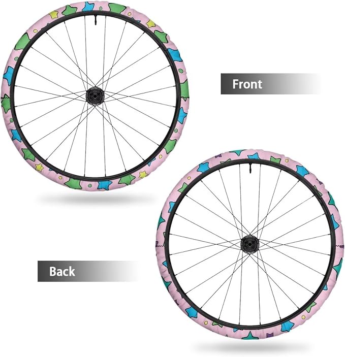 Star Wheelchair Decorations Holiday Neoprene Wheelchair Wheel Covers Comfortable Accessories Tyre Covers