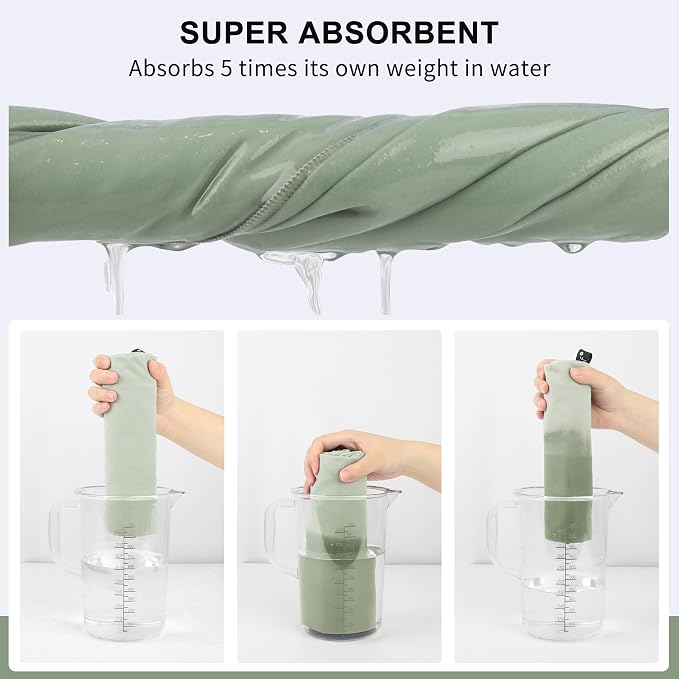 Rainleaf Microfiber Towel Quick Dry Camping & Travel & Gym Towel. Compact | Super Absorbent, Lightweight, Fast Drying. Suitable for Beach, Bath, Backpacking, Hiking, Swim.