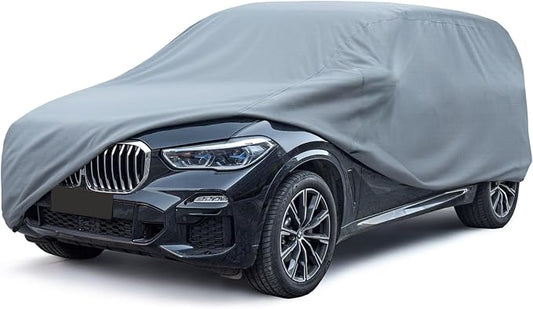 Leader Accessories SUV Car Cover All-Weather Protection, Fits 188"-206" | Waterproof, Breathable, Windproof Protection Against Rain, Snow, UV & Dust, Full-Exterior Cover for Indoor & Outdoor Use