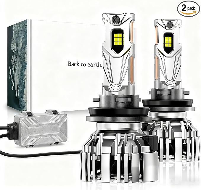 NOVSIGHT H11 LED Fog Lights Bulbs - 55000 Lumens,100000 Hours Lifespan,6500K Cool White Light,Efficent Cooling System, Pack of 2