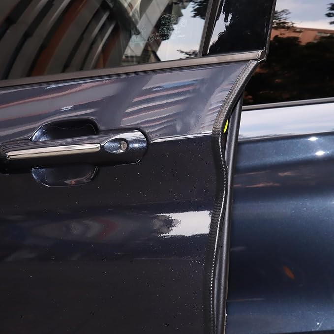 Black Edge Trim U-Channel Rubber Seal Edge Trim with Metal 1/2" X 3/8" - Fit Gap 3/64" to1/4 Car Door Edge Sealing Strip,PVC Weather Stripping with Steel, Metal Edge Protector, 80FT