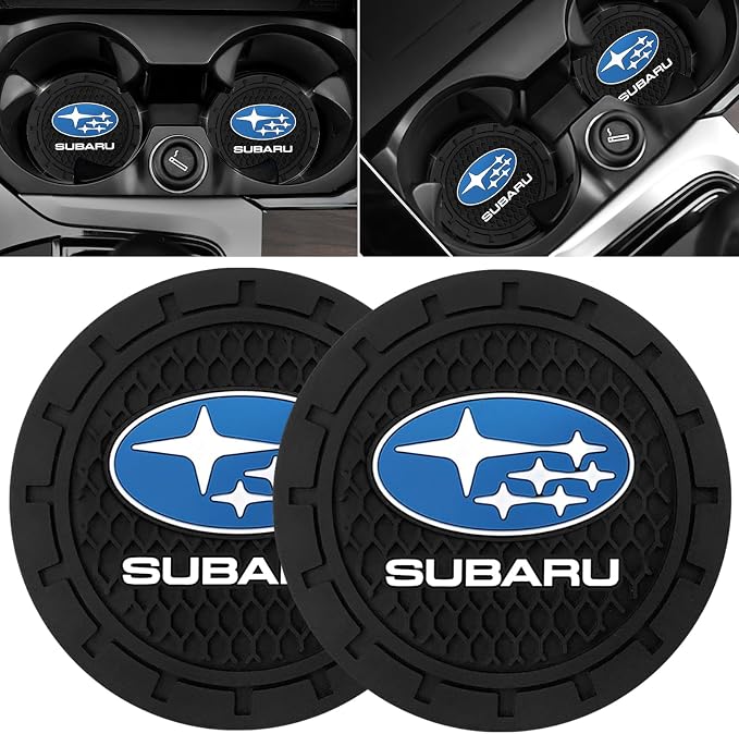 Car Cup Holder Coaster for Subaru Series Cupholder Coaster Interior Accessories 2.75in 2Pack