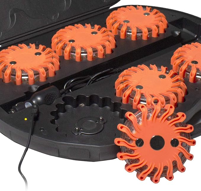 SpeedTech Lights 6-Pack Rechargeable 16-LED Safety Disc Kit
