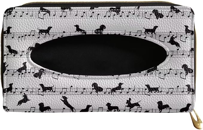 Dachshund Music Automotive Sun Visor Napkin Holder Car Visor Accessories Universal Sun Visor Napkin Holder Car Visor Tissue Holder
