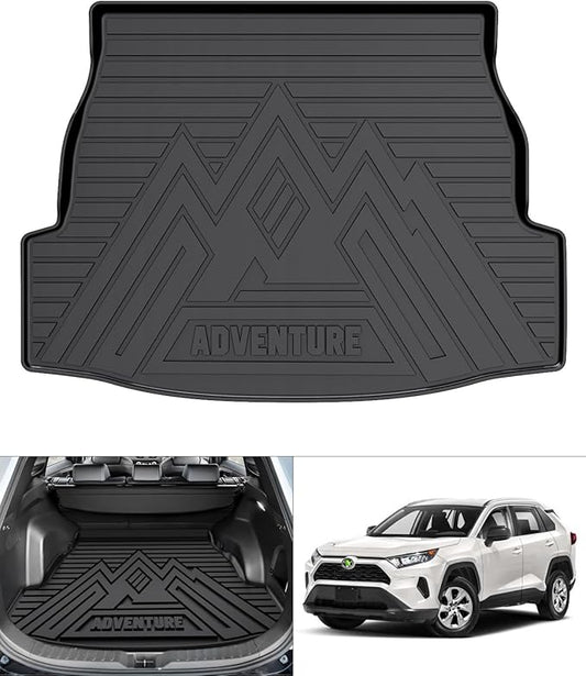 Rav4 Cargo Liner - Trunk Mat for Toyota RAV4 2019-2024 2025, All Weather Cargo Mat for rav4 Accessories, Heavy Duty (Fit for All Models)