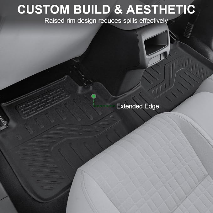 Floor Mats for 2023-2026 2027 Honda HR-V (Include Hybrid), TPE All Weather Durable Floor Liners Door Sill Guards for Honda HRV Accessories