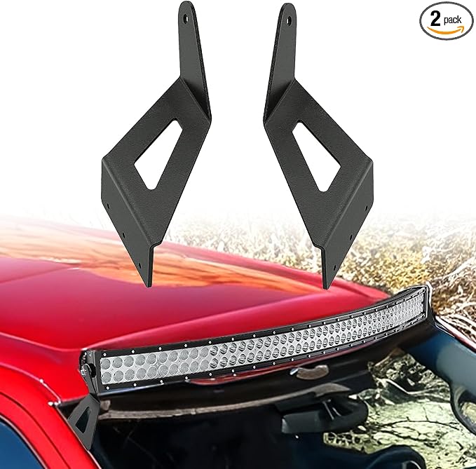 Nilight 54 inch Curved LED Light Bar Bracket Mounting Upper Windshield Roof Cab Brackets Compatible with Ford F250 F350 F450 Super Duty 1999-2016