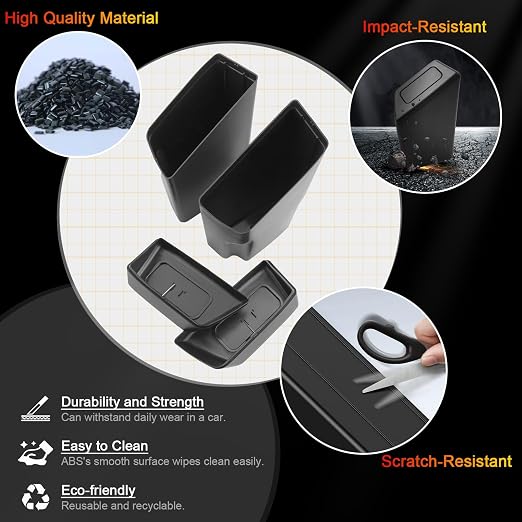 for Corolla Cross Trash Can for 2022-2025 Toyota Corolla Cross Small Car Trash Bin for Side Front Door Mini Trash Garbage Bin w/Lid for Toyota Accessories (Corolla Cross Left & Right Side)