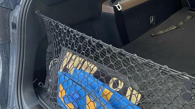 Trunk Organizer Cargo Net for Toyota Grand Highlander 2024–2026 – Envelope Style Cargo Net for SUV–Premium Mesh Car Trunk Organizer Vehicle Carrier Storage–Compatible with Grand Highlander